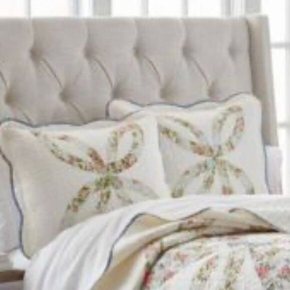 Modern Southern Home Sadie Quilt Pillow Shams Set of Two Brand New Packages NWT - Picture 9 of 9